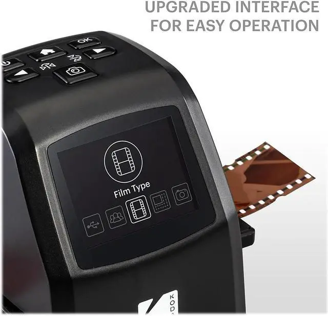 Alt view image 15 of 20 - kodak mini digital film & slide scanner  converts 35mm, 126, 110, super 8 & 8mm film negatives & slides to 22 megapixel jpeg images  includes  2.4 lcd screen  easy load film adapters