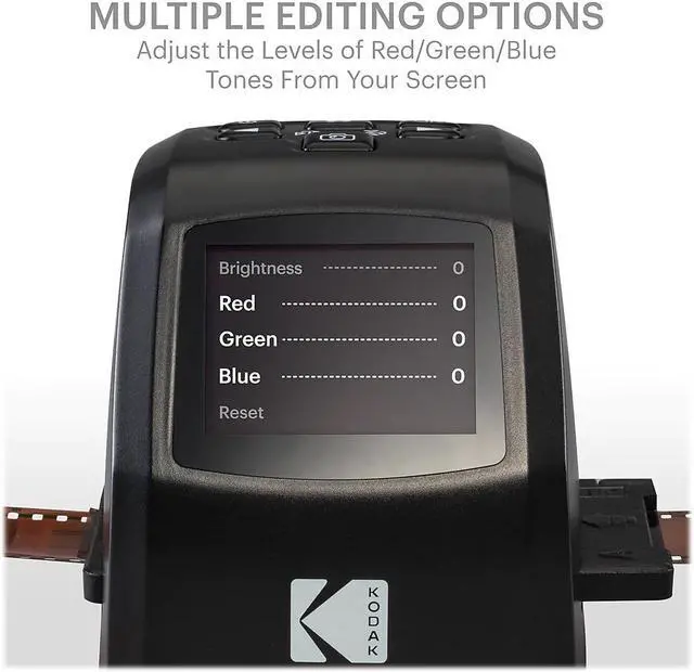 Alt view image 18 of 20 - kodak mini digital film & slide scanner  converts 35mm, 126, 110, super 8 & 8mm film negatives & slides to 22 megapixel jpeg images  includes  2.4 lcd screen  easy load film adapters