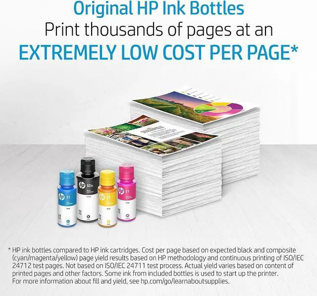Alt view image 3 of 9 - HP 31 Cyan/Magenta/Yellow Standard Yield Ink Tank Refill (9C228AN)