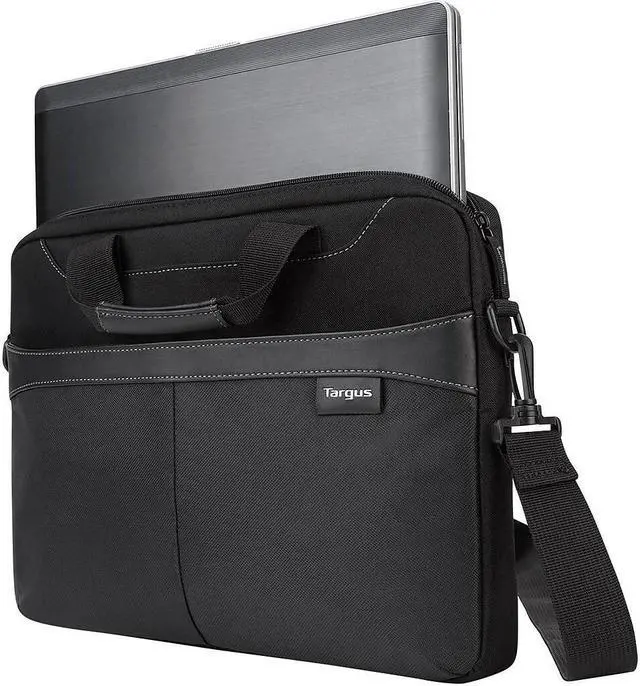 Alt view image 12 of 13 - Targus Slipcase TSS898 Carrying Case for 15.6" Notebook - Black - Trolley Strap, Shoulder Strap, Handle - 11" Height x 16" Width x 1" Depth