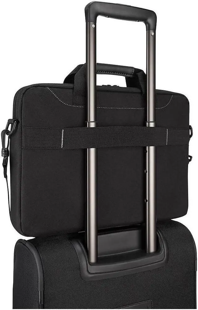 Alt view image 13 of 13 - Targus Slipcase TSS898 Carrying Case for 15.6" Notebook - Black - Trolley Strap, Shoulder Strap, Handle - 11" Height x 16" Width x 1" Depth