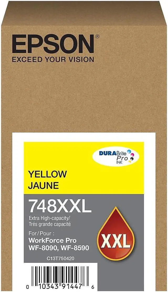 Alt view image 6 of 8 - EPSON PRINT T748XXL420 T748 YELLOW INK CARTRIDGE