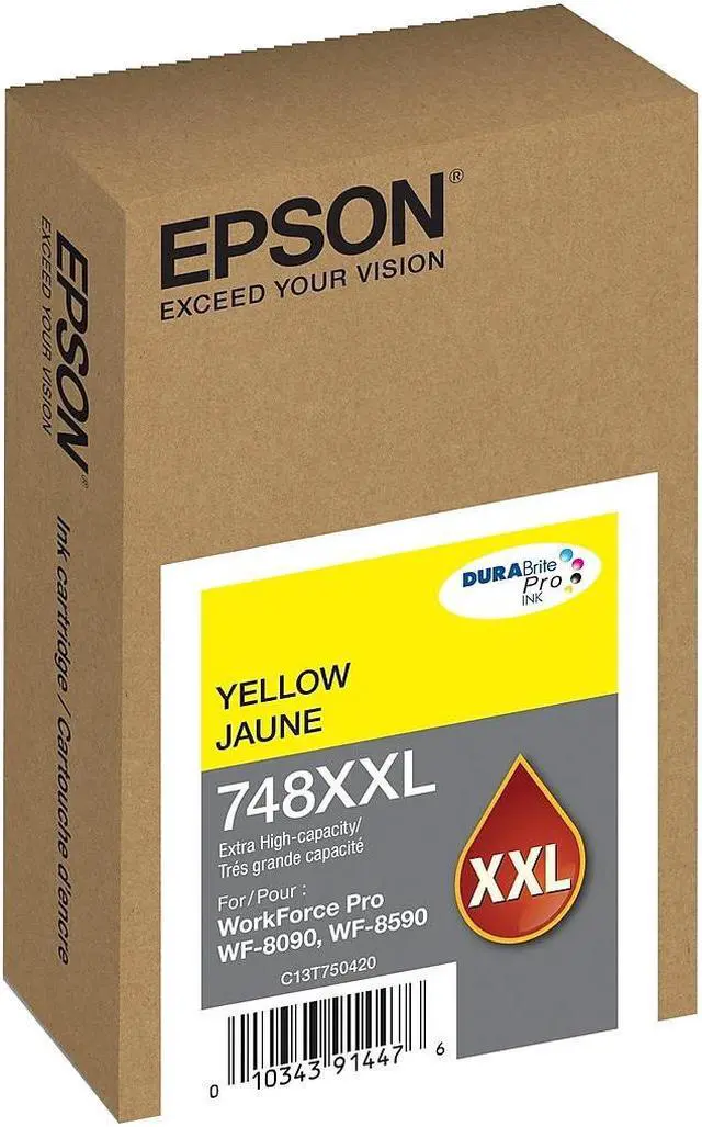 Alt view image 7 of 8 - EPSON PRINT T748XXL420 T748 YELLOW INK CARTRIDGE