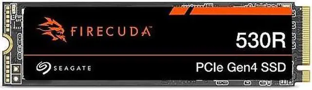 Alt view image 11 of 12 - Seagate FireCuda 530 4TB Internal Solid State Drive - M.2 PCIe Gen4 ×4 NVMe 1.4, PS5 Internal SSD, speeds up to 7300MB/s, 3D TLC NAND, 5100 TBW, 1.8M MTBF, Heatsink, Rescue Services