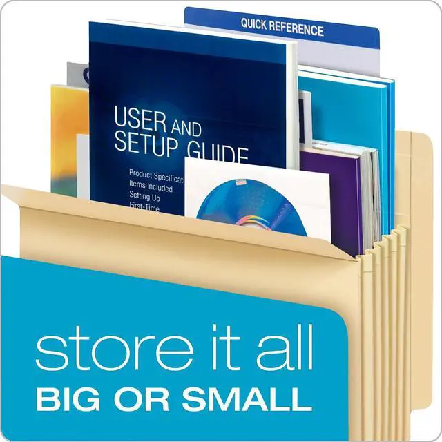 Alt view image 8 of 8 - Pendaflex Manila Drop Front Shelf File Pockets Straight Cut 25 Pockets Letter