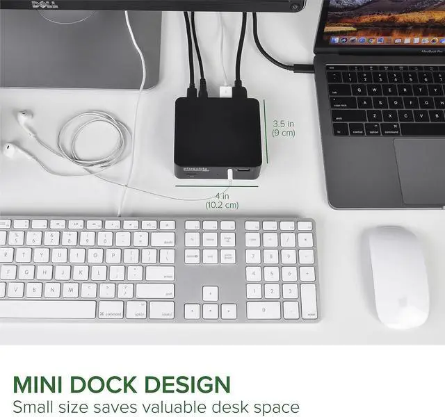 Alt view image 14 of 16 - Plugable USB C Dock with 85W Charging Compatible with Thunderbolt 3 and USB-C MacBooks and Select Windows Laptops (HDMI up to 4K@30Hz, Ethernet, 4X USB 3.0 Ports, USB-C PD, includes VESA Mount)