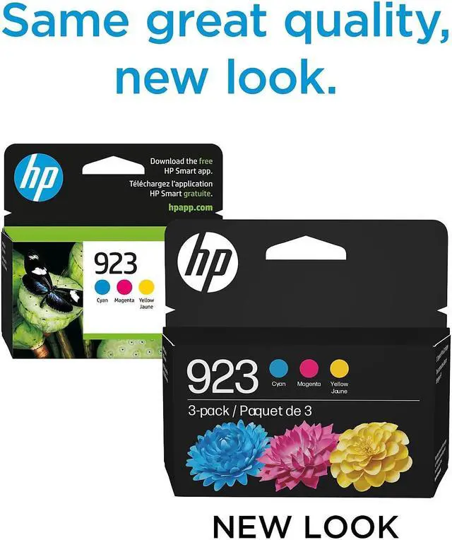 Alt view image 3 of 8 - HP 923 Cyan/Magenta/Yellow Standard Yield Ink Cartridges 3/Pack (6C3Y4LN)