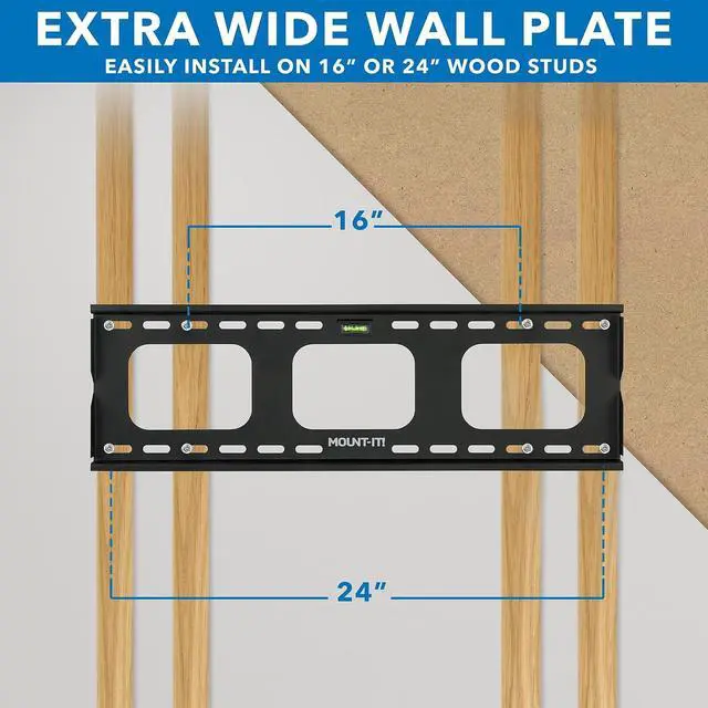 Alt view image 19 of 20 - Mount-It! Tilting TV Mount | Fits 32"-60" TVs | Max VESA 600x400 Wall Bracket