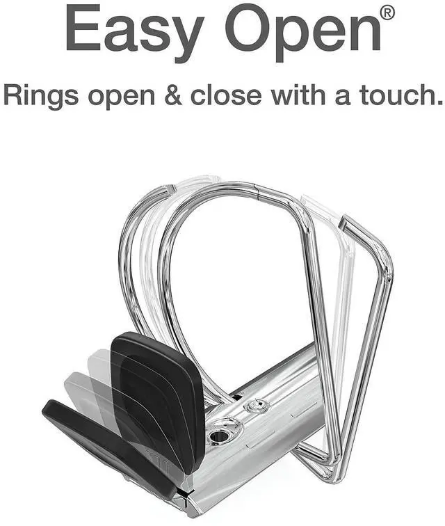 Alt view image 3 of 7 - Cardinal Slant D-Ring Binder w/Sheet Lifter 1" Cap. 11"x8-1/2" WE 10300CB