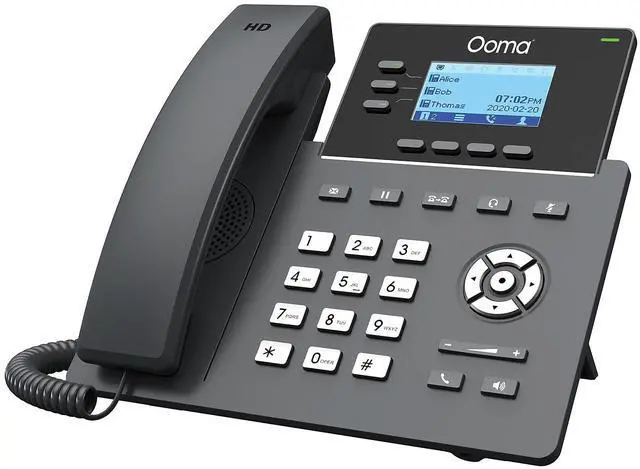 Alt view image 6 of 14 - ooma office 2603 business ip desk phone. works with ooma office cloud-based voip phone service with virtual receptionist, desktop app, video conferencing and call recording.
