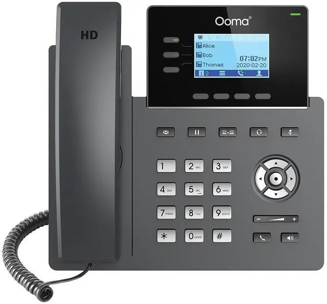 Alt view image 7 of 14 - ooma office 2603 business ip desk phone. works with ooma office cloud-based voip phone service with virtual receptionist, desktop app, video conferencing and call recording.