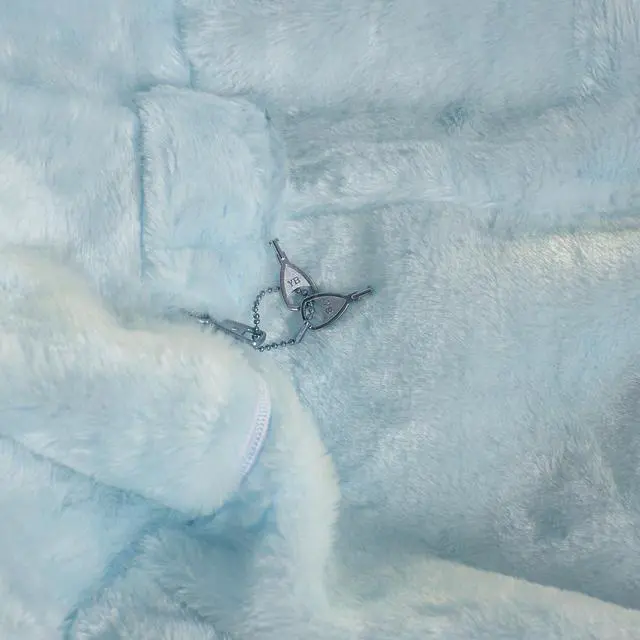 Alt view image 5 of 14 - Flash Furniture Duncan Furry Oversized Refillable Bean Bag Chair Teal (DGBEANLGFURTL)