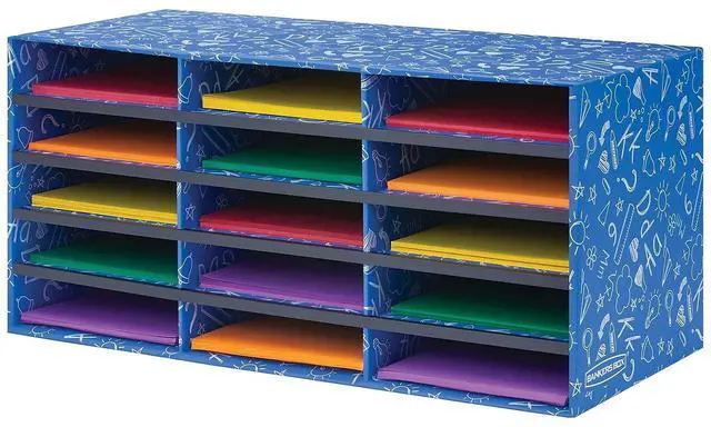 Main image of Fellowes Bankers Box Classroom 15 Compartment Literature Sorter, 1pk