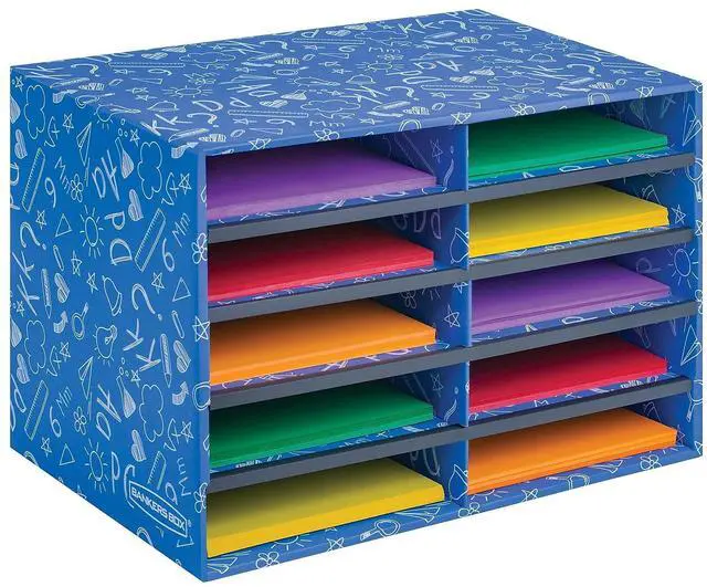 Alt view image 2 of 6 - Fellowes Bankers Box Classroom 10 Compartment Literature Sorter, 1pk