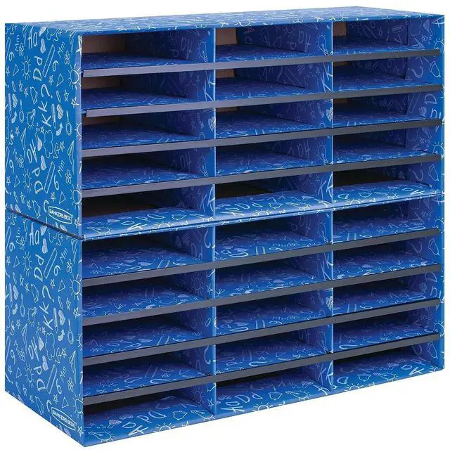 Alt view image 4 of 6 - Fellowes Bankers Box Classroom 30 Compartment Literature Sorter, 1pk