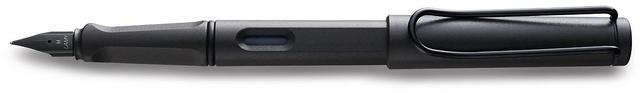 Alt view image 6 of 8 - Lamy Safari Fountain Pen, Charcoal Barrel, Medium Nib (L17M)