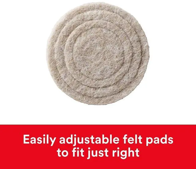 Alt view image 2 of 14 - Scotch Custom Fit Felt Pads 1.5" Beige 30/Pack (SP884-NA)