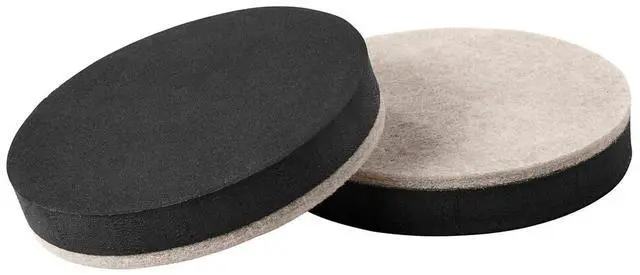 Alt view image 2 of 5 - Scotch Furniture Sliders Black/Beige 16/Pack (SP674-NA)