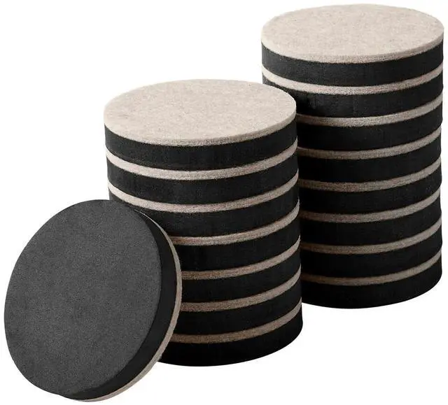 Alt view image 3 of 5 - Scotch Furniture Sliders Black/Beige 16/Pack (SP674-NA)