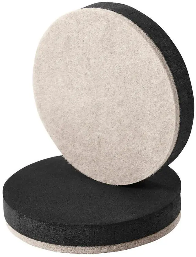 Alt view image 4 of 5 - Scotch Furniture Sliders Black/Beige 16/Pack (SP674-NA)