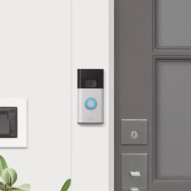 Alt view image 10 of 11 - Ring RINGSATIN24 Battery Doorbell (2024 Release) - Satin Nickel