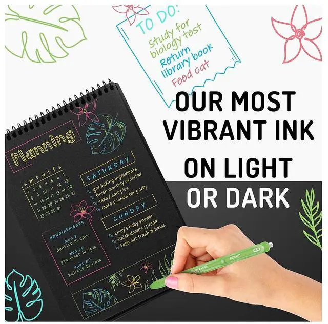 Alt view image 7 of 7 - Paper Mate InkJoy Retractable Gel Pen Medium Point 0.7mm Assorted Colors 6/Pack (2173765)