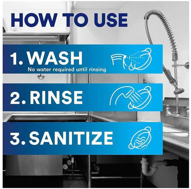 Alt view image 8 of 9 - Dawn Heavy Duty Powerwash Commercial Dish Spray 16 oz 6 Starter Kits 80763690