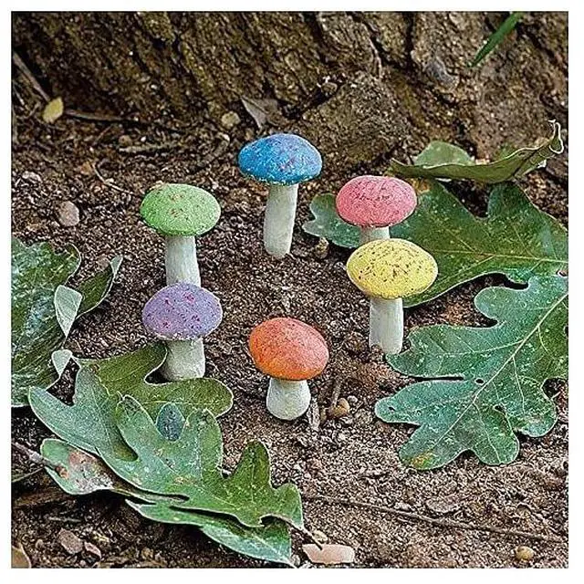 Alt view image 12 of 12 - G & F MiniGardenn 10025 Fairy Garden Miniature Mushrooms (Set of 3), Orange, 0.5-1.25"High