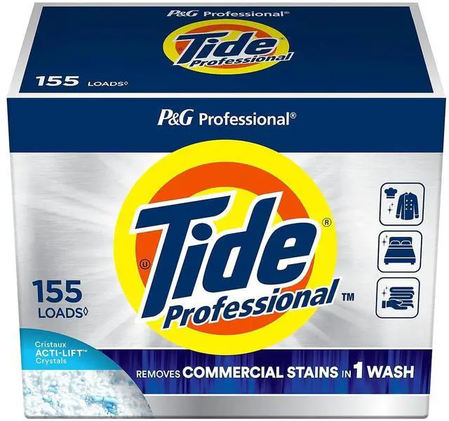 Alt view image 2 of 8 - Tide Professional HE Powder Laundry Detergent 155 Loads 197 Oz. (14055)