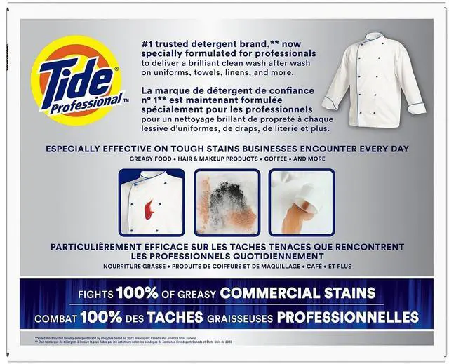 Alt view image 3 of 8 - Tide Professional HE Powder Laundry Detergent 155 Loads 197 Oz. (14055)