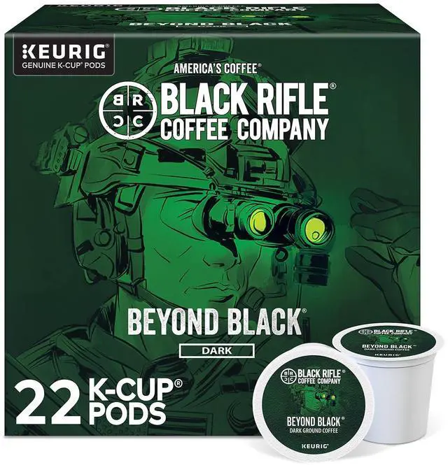 Main image of Black Rifle Coffee Company Beyond Black Coffee Keurig K-Cup Pods Dark Roast 22/Box (5000384043)