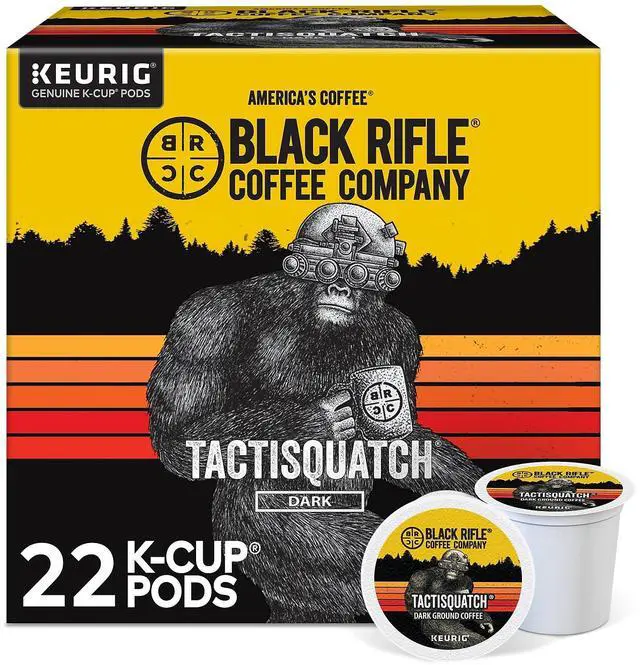 Main image of Black Rifle Coffee Company Tactisquatch Coffee Keurig K-Cup Pods Dark Roast 22/Box (5000384045)