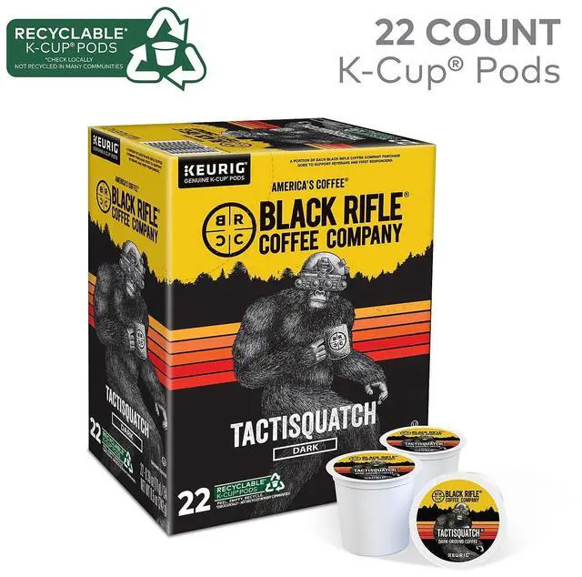 Alt view image 2 of 6 - Black Rifle Coffee Company Tactisquatch Coffee Keurig K-Cup Pods Dark Roast 22/Box (5000384045)