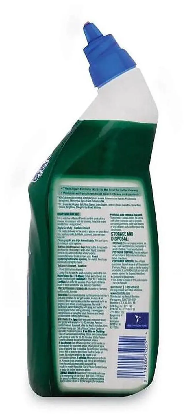 Alt view image 8 of 11 - LYSOL Brand Disinfectant Toilet Bowl Cleaner with Bleach 24 oz 9/Carton 98014