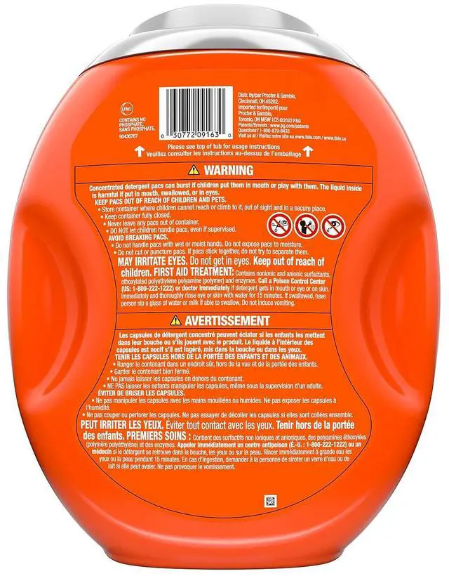 Alt view image 3 of 7 - Hygienic Clean Heavy 10x Duty Power Pods Original Scent 76 oz Tub 45 Pods 4/Carton 80735044