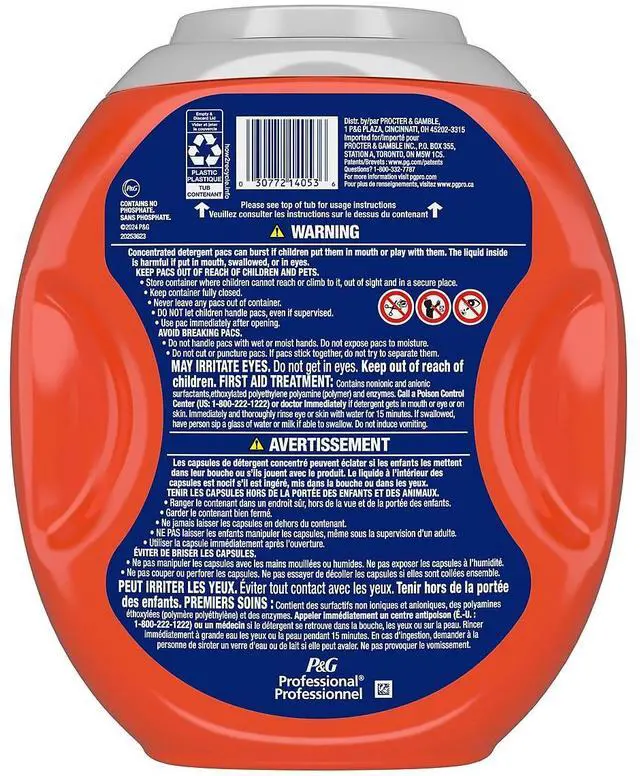 Alt view image 3 of 8 - Commercial Power PODS Laundry Detergent 63 Liquid Pods/Tub 4 Tubs/Carton 80782762