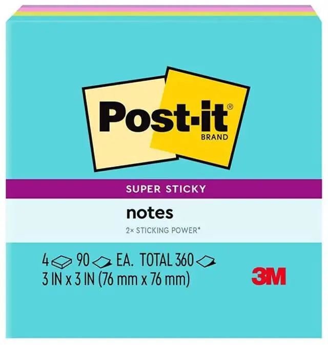 Alt view image 7 of 15 - Post-it® and Scotch® Brand Essentials Pack, Super Sticky Notes, Super Hold Tape, Magic Tape, Flags, and Scissors, School Supplies and Office Products