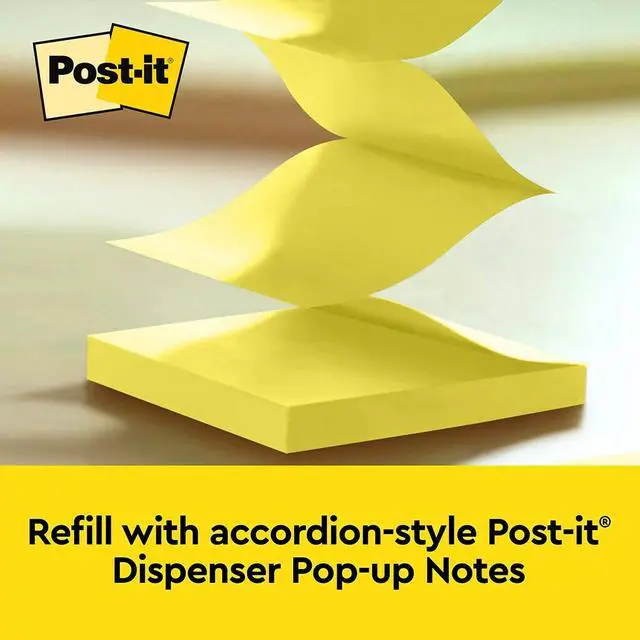 Alt view image 4 of 15 - Post-it Owl Note Dispenser, Includes 1 Pad of Post-it 3 in X 3 in Super Sticky Dispenser Pop-up Notes, 45 Sheets, OWL-330-BK