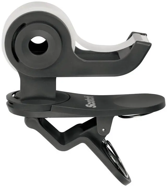 Alt view image 3 of 19 - 3M Scotch Clip & Twist Desktop Tape Dispenser Gray C19CLIP