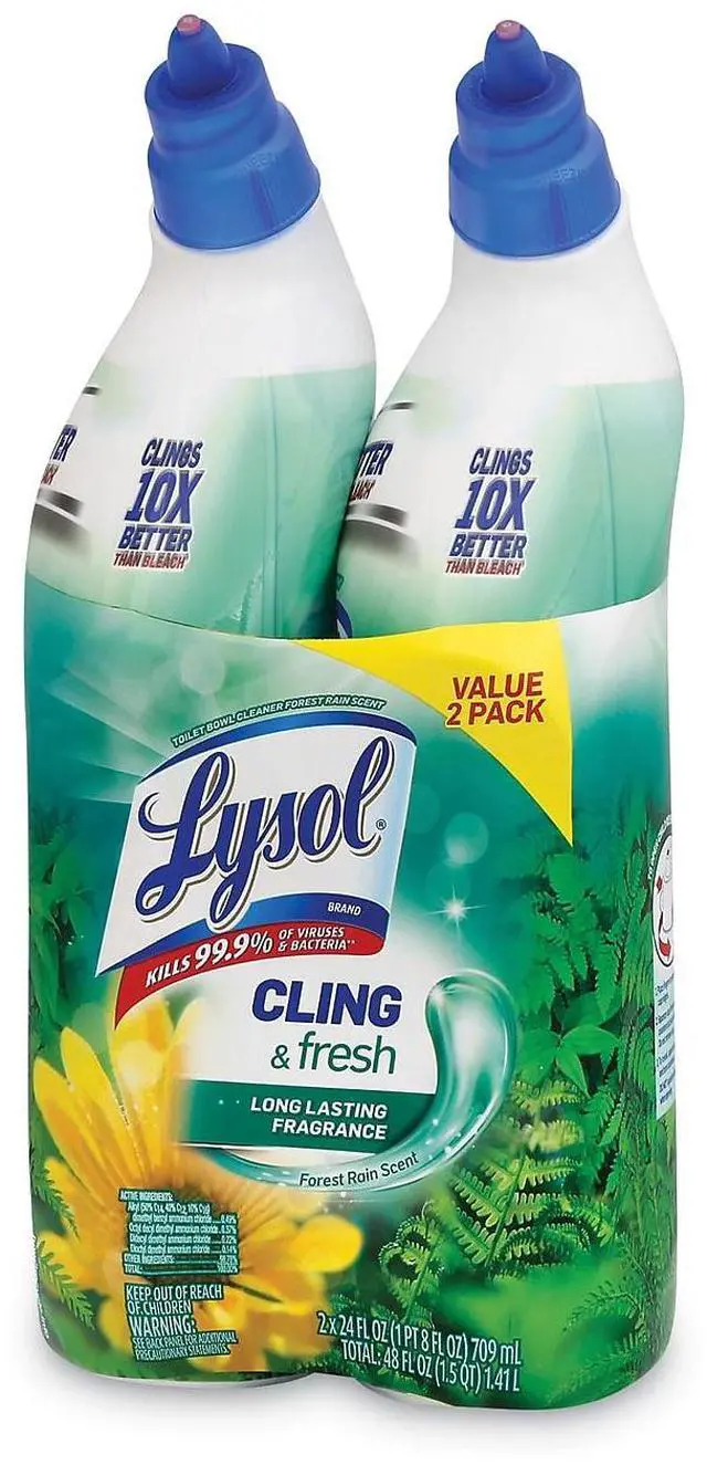 Alt view image 2 of 9 - Lysol Power & Fresh Toilet Bowl Cleaner Country Scent 24 oz Banded Pack 2