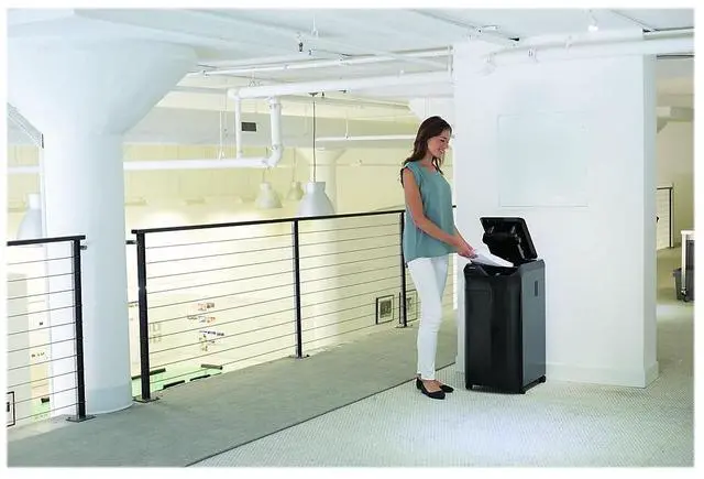 Alt view image 16 of 18 - Fellowes - 4964001 - Fellowes AutoMax 350C Auto Feed Shredder - Non-continuous Shredder - Cross Cut - 350 Per Pass - for