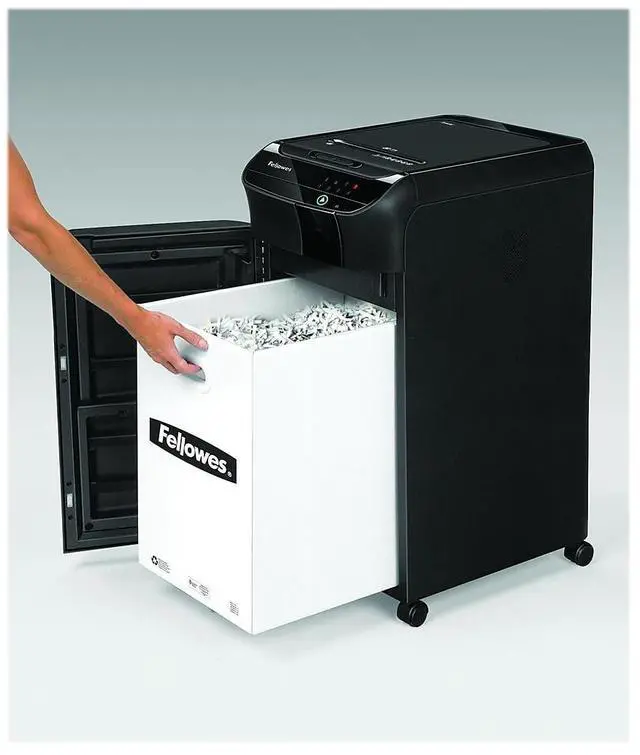 Alt view image 17 of 18 - Fellowes - 4964001 - Fellowes AutoMax 350C Auto Feed Shredder - Non-continuous Shredder - Cross Cut - 350 Per Pass - for