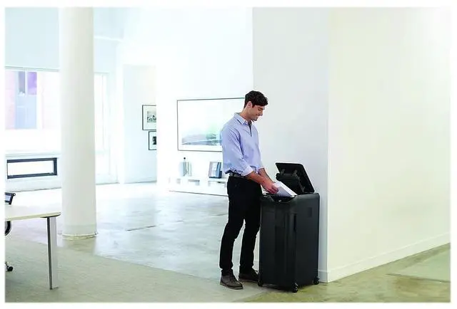 Alt view image 18 of 18 - Fellowes - 4964001 - Fellowes AutoMax 350C Auto Feed Shredder - Non-continuous Shredder - Cross Cut - 350 Per Pass - for