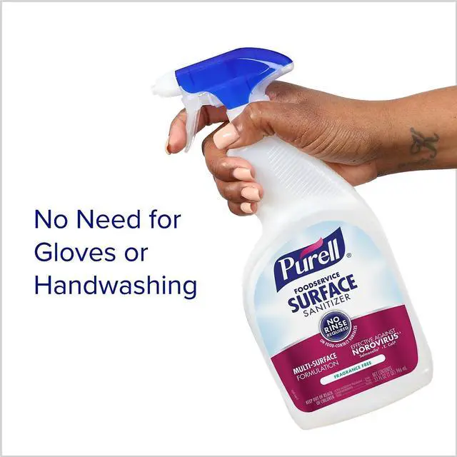 Alt view image 14 of 16 - PURELL Foodservice Surface Sanitizer Fragrance Free 1 gal Bottle 434104EA