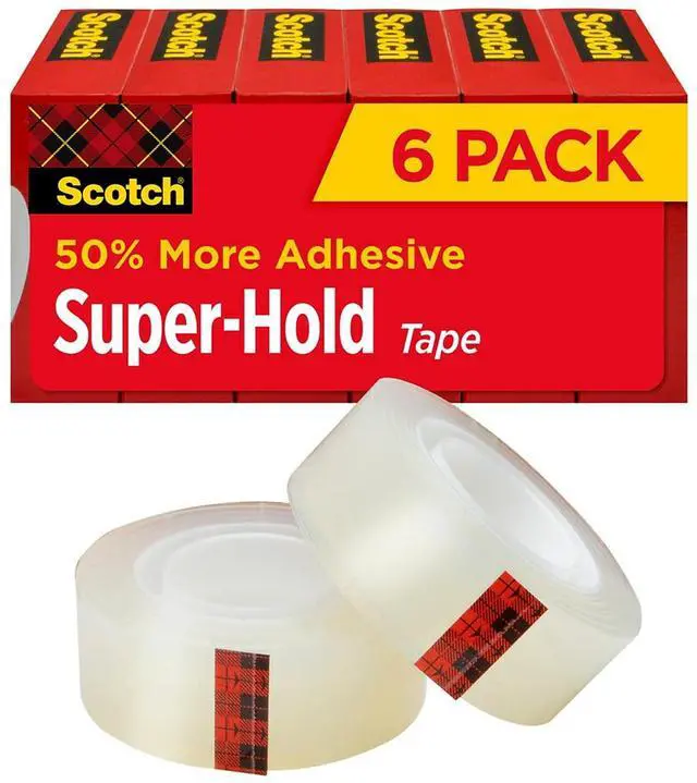 Main image of Scotch Super-Hold Tape 3/4" x 27.77 yds. 6 Rolls/Pack (700K6) 24364768