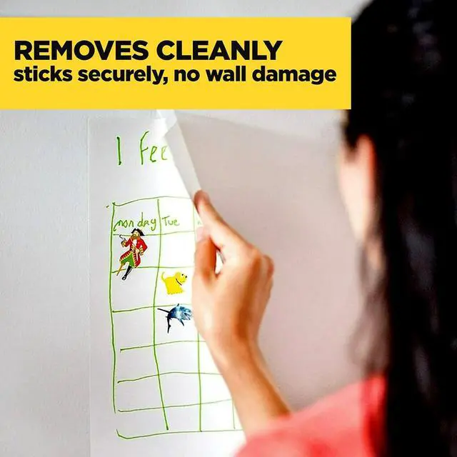 Alt view image 4 of 7 - 3M Tape Roll Wall-safe 3/4" x 800" 2 Rolls/PK Clear 813S2