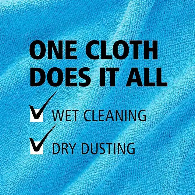 Alt view image 20 of 20 - Rubbermaid Commercial Microfiber Cleaning Cloths 12 x 12 Blue 24/Pack 1820579