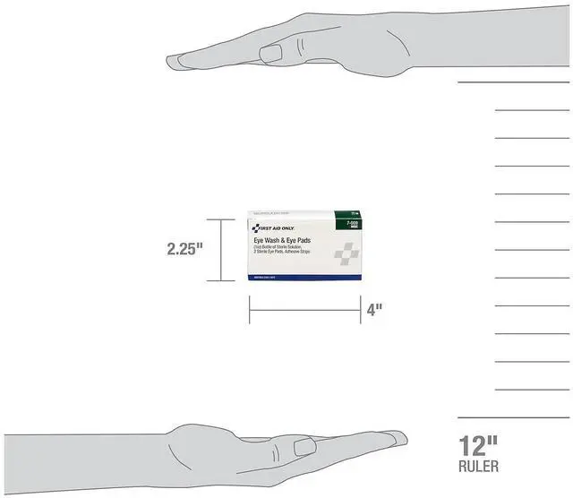 Alt view image 5 of 7 - First Aid Only 7009 Eyewash Set with Eyepads & Adhesive Strips