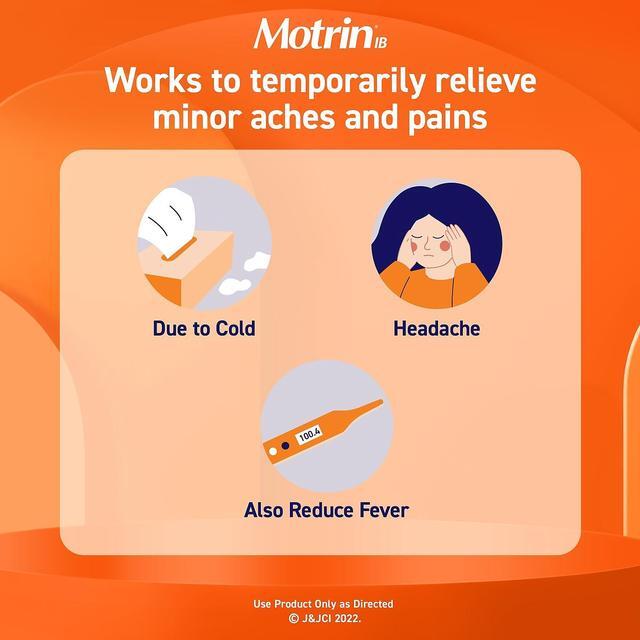Alt view image 11 of 14 - Motrin IB Ibuprofen Tablets Two-Pack 50 Packs/Box 48152