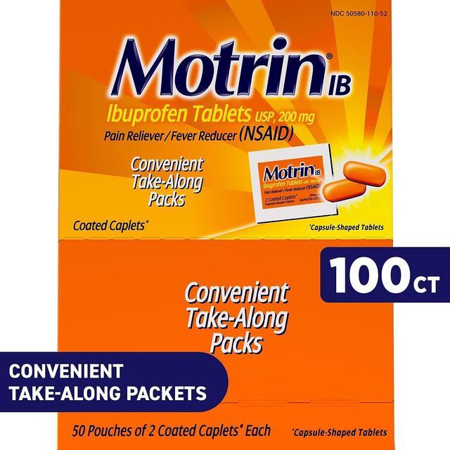 Alt view image 9 of 14 - Motrin IB Ibuprofen Tablets Two-Pack 50 Packs/Box 48152